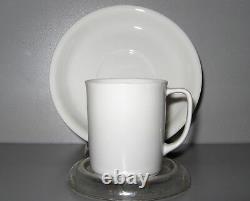 RICHARD Ginori Pure White Demitasse Cup Saucer Set for 9 Mint