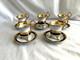 Royal Cafe 24k Gold Lot Of 5 Espresso-demitasse Footed Cup And Saucer Sets. Mint