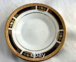 ROYAL CAFE 24K gold lot of 5 espresso-demitasse footed cup and saucer sets. MINT