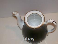 ROYAL CHELSEA Demitasse Set Coffee pot, S & C, 6 Cup & Saucers. ONE OF A KIND