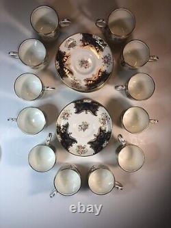 Radford's Bone China Fenton England Set of 12 Demitasse Cups & Saucers, No. 4591