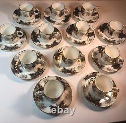 Radford's Bone China Fenton England Set of 12 Demitasse Cups & Saucers, No. 4591