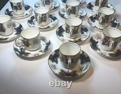 Radford's Bone China Fenton England Set of 12 Demitasse Cups & Saucers, No. 4591