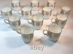 Radford's Bone China Fenton England Set of 12 Demitasse Cups & Saucers, No. 4591