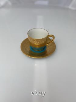 Rare Antique Lenox China Turquoise Demitasse Cup And Saucer Set For $225 Each
