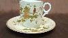 Rare Antique Royal Worcester English Porcelain Demitasse Cup U0026 Saucer Fine Bone China 6 5cm