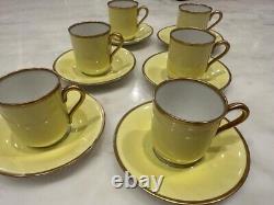 Rare Bing & Grondahl Set Of 6 Vintage 1940's Demitasse Cups & Saucers Porcelain