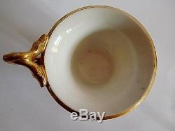 Rare Early 19th Century Small Coalport Porcelain Demitasse Cup And Saucer