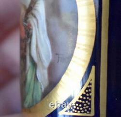 Rare Estate Demitasse Cup And Saucer Royal Vienna Hand Paintd Religious Scene