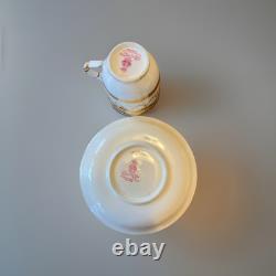 Rare G7962 6 Set Minton GOLD ENCRUSTED Demitasse Set Mint 5th Ave NY Collamore