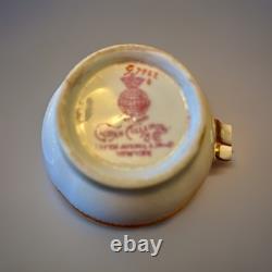 Rare G7962 6 Set Minton GOLD ENCRUSTED Demitasse Set Mint 5th Ave NY Collamore
