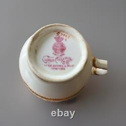 Rare G7962 6 Set Minton GOLD ENCRUSTED Demitasse Set Mint 5th Ave NY Collamore