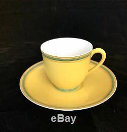Rare Hermes Yellow Toucans Demitasse Espresso Cup and Saucer