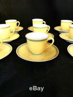 Rare Hermes Yellow Toucans Demitasse Espresso Cup and Saucer