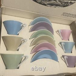 Rare Lilian porzellan Austria Demitasse Cups And Saucers Never Used