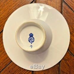 Rare, Royal Worcester Willow Demitasse Tremblere(tm)s Cup & Saucer 1869 England