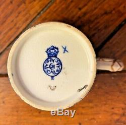 Rare, Royal Worcester Willow Demitasse Tremblere(tm)s Cup & Saucer 1869 England