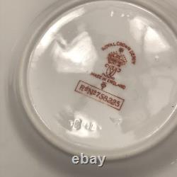 Rare Set 3 Royal Crown Derby DOG Demitasse Cups Saucers Artist Signed Stunning 4