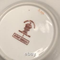 Rare Set 3 Royal Crown Derby DOG Demitasse Cups Saucers Artist Signed Stunning 4