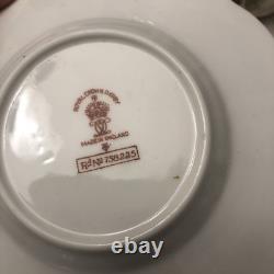 Rare Set 4 Royal Crown Derby DOG Demitasse Cups Saucers Artist Signed Stunning 1