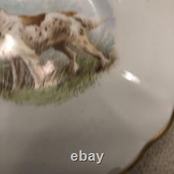 Rare Set 4 Royal Crown Derby DOG Demitasse Cups Saucers Artist Signed Stunning 3