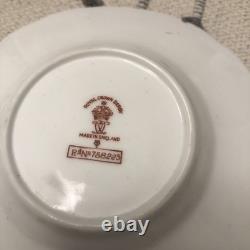 Rare Set 4 Royal Crown Derby DOG Demitasse Cups Saucers Artist Signed Stunning 3