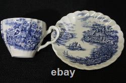 Rare Set of 11 Cups & 12 Saucers HAPPY ENGLAND Demitasse Johnson Brothers