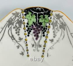 Rare Shelley Bunch of Grapes Demitasse Cup & Saucer c1925 Art Deco11574