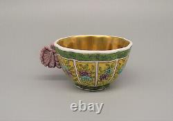 Rare Spode Butterfly Handle Demitasse Cup & Saucer Pattern 2154 circa 1815