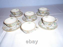 Rare Vtg. Royal Doulton ORMONDE Demitasse Cups and Saucers (5 Sets) England