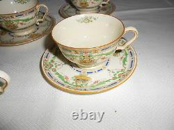 Rare Vtg. Royal Doulton ORMONDE Demitasse Cups and Saucers (5 Sets) England