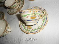 Rare Vtg. Royal Doulton ORMONDE Demitasse Cups and Saucers (5 Sets) England