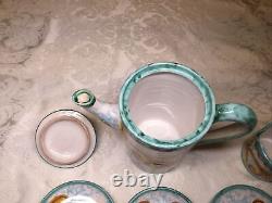 Ravello Ceramiche Hand Painted Demitasse Espresso Set -Service For 5