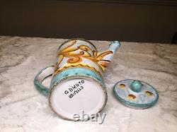 Ravello Ceramiche Hand Painted Demitasse Espresso Set -Service For 5