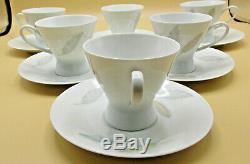 Raymond Loewy Form 2000 for Rosenthal Bunte Blatter Six Demitasse Cup/Saucer