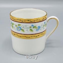 Raynaud Ceralene Limoges Morning Glory Ring 3 Demitasse Cups & 4 Saucers