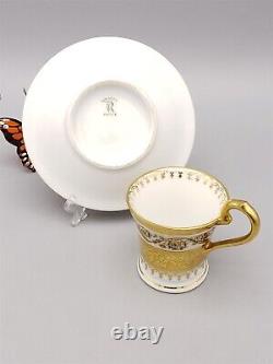 Raynaud Doppio Normale Chocolate Demitasse Cup Saucer Double Gold Guilt