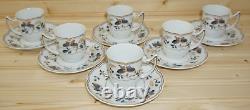 Raynaud Papillons (6) Demitasse Cups, 2 1/2 & (6) Demitasse Saucers, 5 1/4