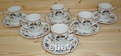 Raynaud Papillons (6) Demitasse Cups, 2 1/2 & (6) Demitasse Saucers, 5 1/4