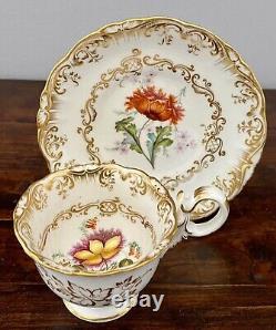 Regency Porcelain Coalport Demitasse Cup & Saucer/dessert Plate