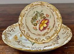 Regency Porcelain Coalport Demitasse Cup & Saucer/dessert Plate