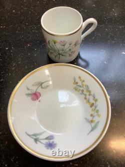 Richard Ginori 1735 Porcelain Primavera Demitasse Cups & Saucers 15 Sets-italy