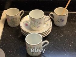 Richard Ginori 1735 Porcelain Primavera Demitasse Cups & Saucers 15 Sets-italy