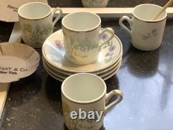 Richard Ginori 1735 Porcelain Primavera Demitasse Cups & Saucers 15 Sets-italy