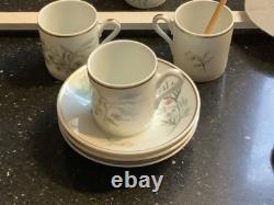 Richard Ginori 1735 Porcelain Primavera Demitasse Cups & Saucers 15 Sets-italy
