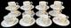 Richard Ginori 1735 Porcelain Primavera Demitasse Cups & Saucers Set Of 12
