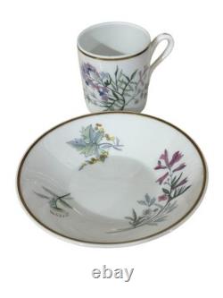 Richard Ginori 1735 Porcelain Primavera Demitasse Cups & Saucers Set Of 12