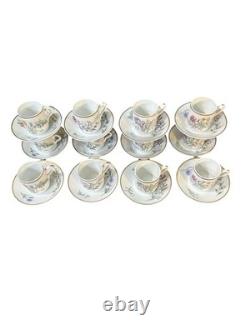 Richard Ginori 1735 Porcelain Primavera Demitasse Cups & Saucers Set Of 12