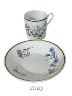 Richard Ginori 1735 Porcelain Primavera Demitasse Cups & Saucers Set Of 12