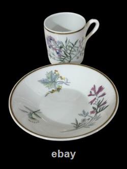 Richard Ginori 1735 Porcelain Primavera Demitasse Cups & Saucers Set Of 12